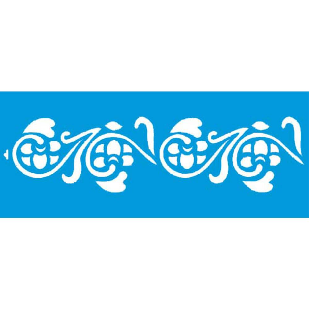 Stencil Litoarte 17x42 STG-026 Flores - Palácio da Arte