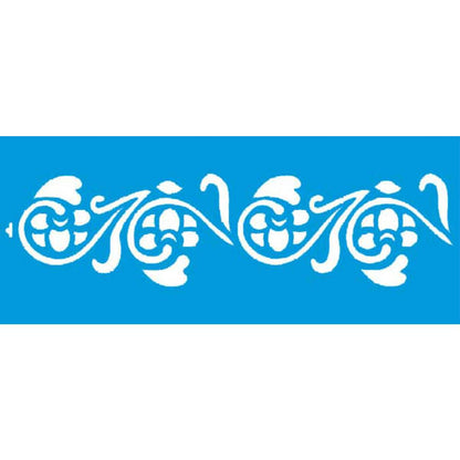 Stencil Litoarte 17x42 STG-026 Flores - Palácio da Arte