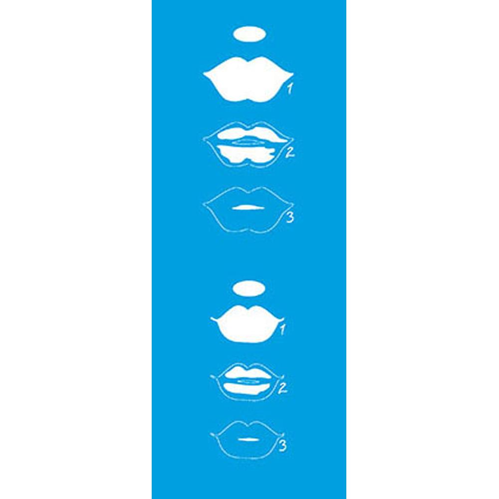 Stencil Litoarte 17x6 STP-149 Bocas - Palácio da Arte