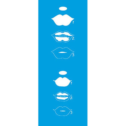 Stencil Litoarte 17x6 STP-149 Bocas - Palácio da Arte