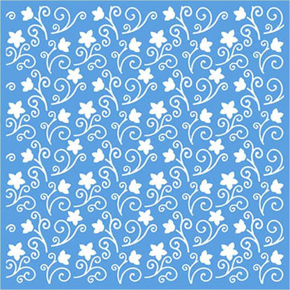 Stencil Litoarte 20x20 STXX-050 Textura Flores I - Palácio da Arte