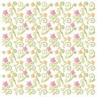 Stencil Litoarte 20x20 STXX-050 Textura Flores I - Palácio da Arte