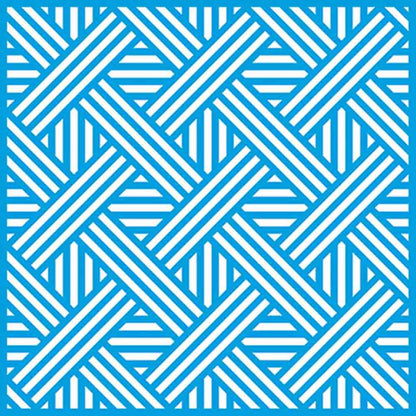 Stencil Litoarte 20x20 STXX-080 Estampa Geométrica Entrelaçada - Palácio da Arte