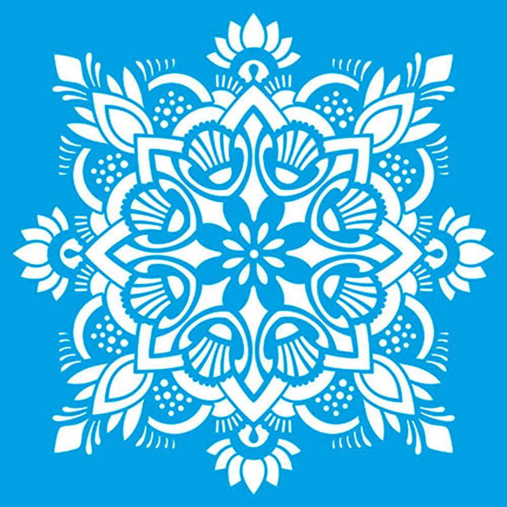 Stencil Litoarte 20x20 STXX-127 Mandala - Palácio da Arte