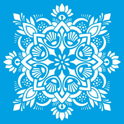 Stencil Litoarte 20x20 STXX-127 Mandala - Palácio da Arte
