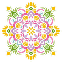 Stencil Litoarte 20x20 STXX-127 Mandala - Palácio da Arte