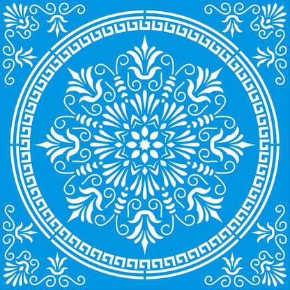 Stencil Litoarte 20x20 STXX-147 Azulejo - Palácio da Arte
