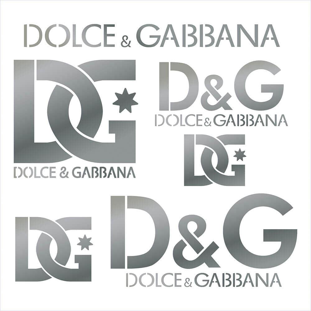Stencil Litoarte 20x20 STXX-173 Marcas Grifes Dolce & Gabbana - Palácio da Arte