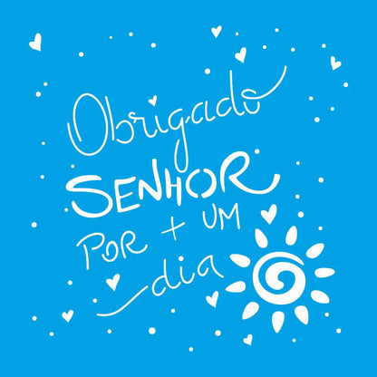 Stencil Litoarte 20x20 STXX-178 Obrigado Senhor por + um Dia - Palácio da Arte