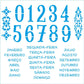 Stencil Litoarte 20x20 STXX-247 Calendário Permanente - Palácio da Arte