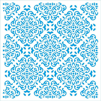 Stencil Litoarte 20x20 STXX-251 Textura de Arabescos - Palácio da Arte