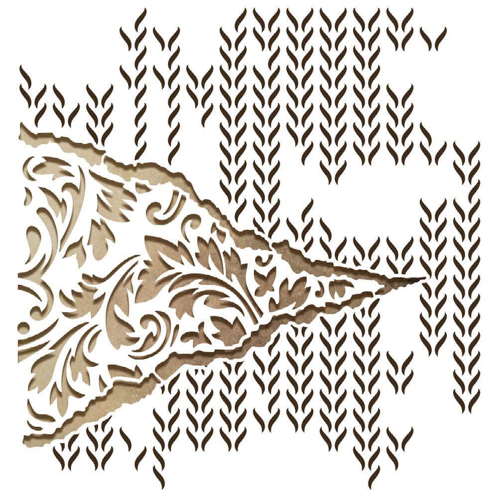 Stencil Litoarte 20x20 STXX-256 Arabesco e Texturas - Palácio da Arte