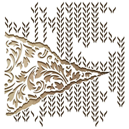 Stencil Litoarte 20x20 STXX-256 Arabesco e Texturas - Palácio da Arte