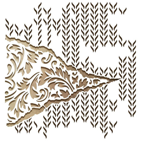 Stencil Litoarte 20x20 STXX-256 Arabesco e Texturas - Palácio da Arte