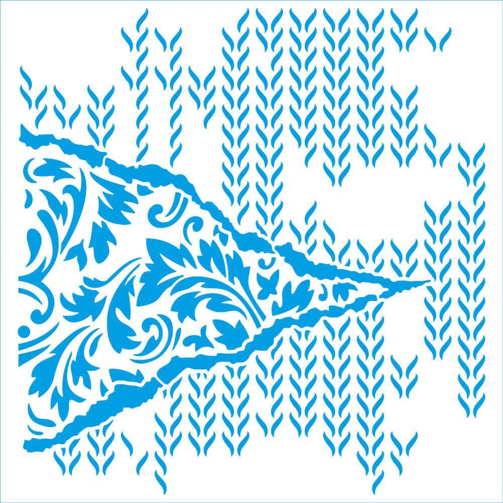 Stencil Litoarte 20x20 STXX-256 Arabesco e Texturas - Palácio da Arte