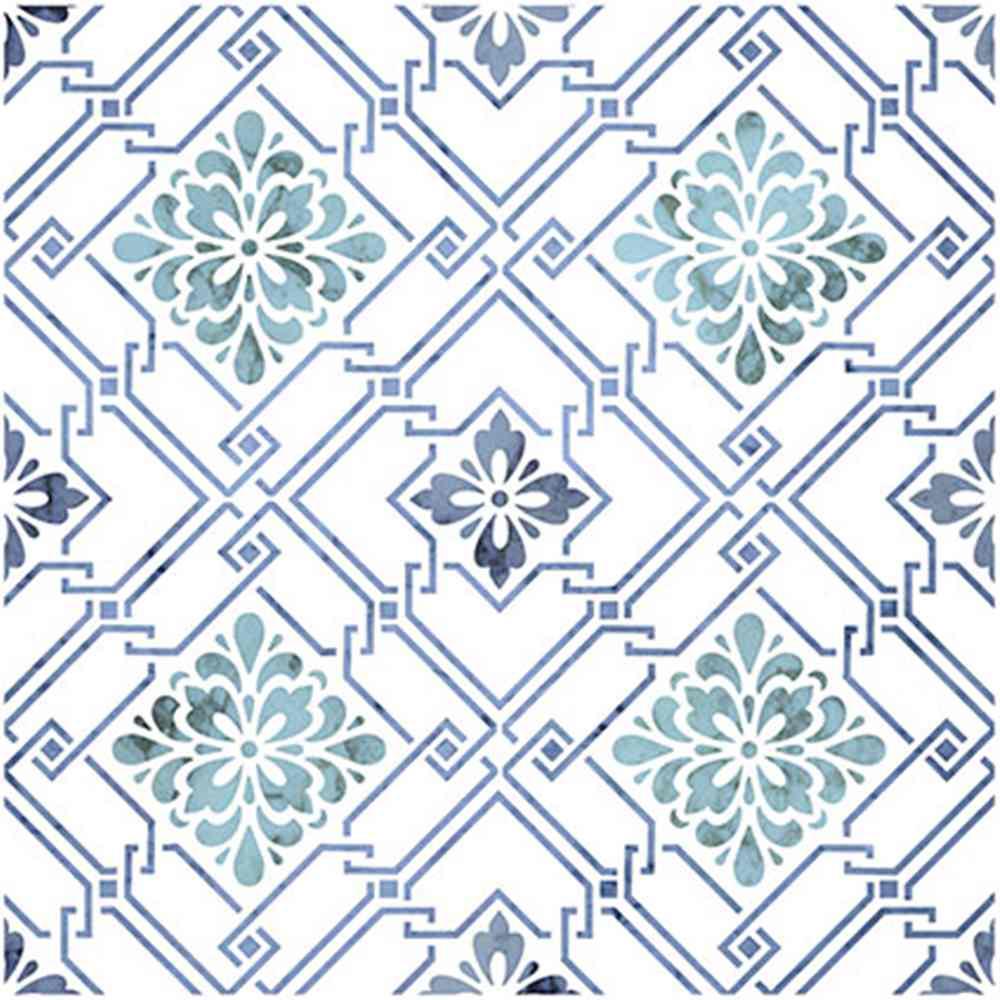 Stencil Litoarte 20x20 STXX1-001 Flores Guipir Lili Negrão - Palácio da Arte