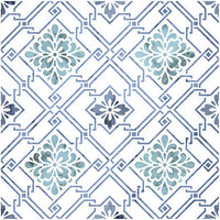 Stencil Litoarte 20x20 STXX1-001 Flores Guipir Lili Negrão - Palácio da Arte