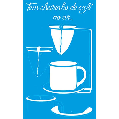 Stencil Litoarte 21x34 ST-372 Tem Cheirinho de Café no Ar - Palácio da Arte