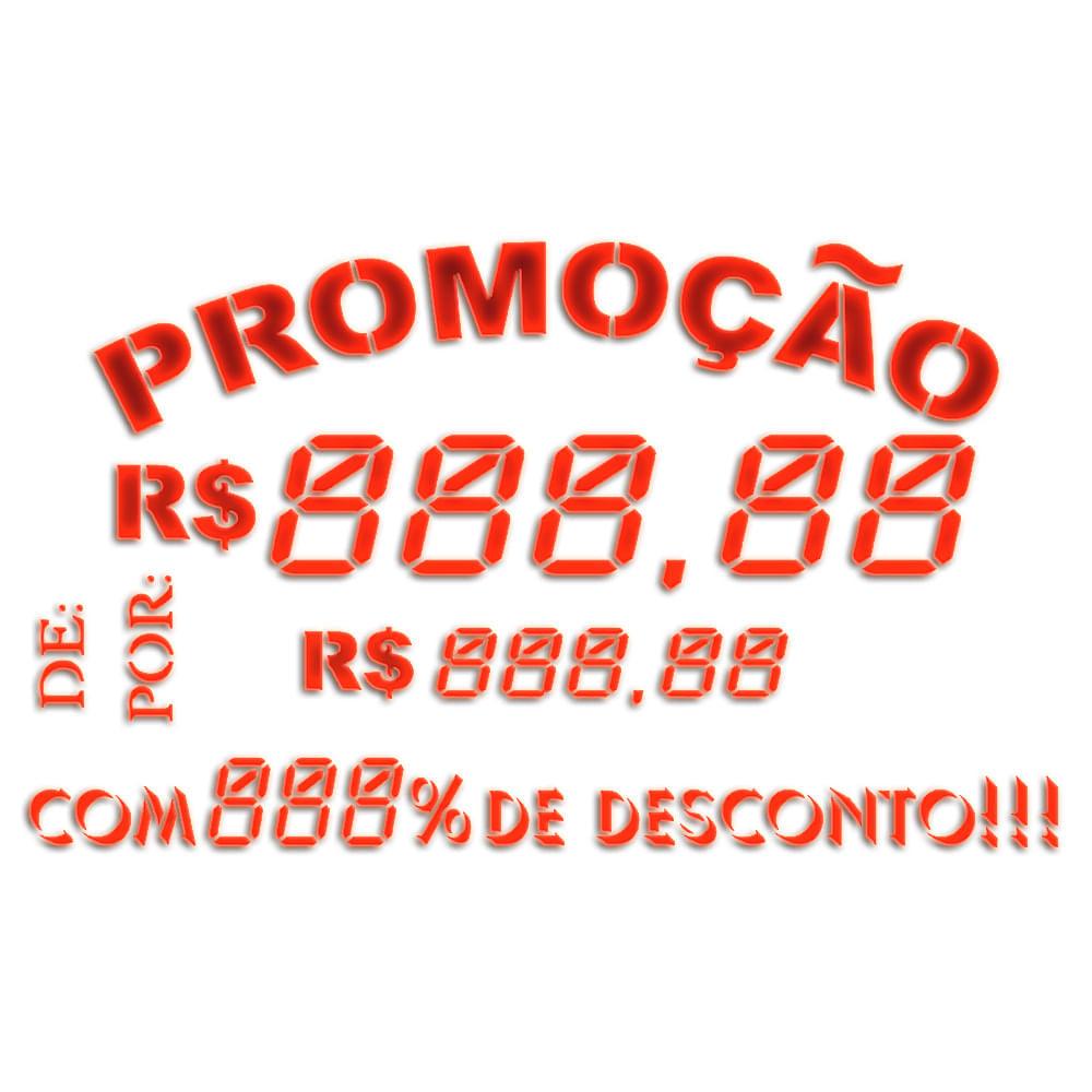 Stencil Litoarte 21x34 ST-421 Painel Preços - Palácio da Arte