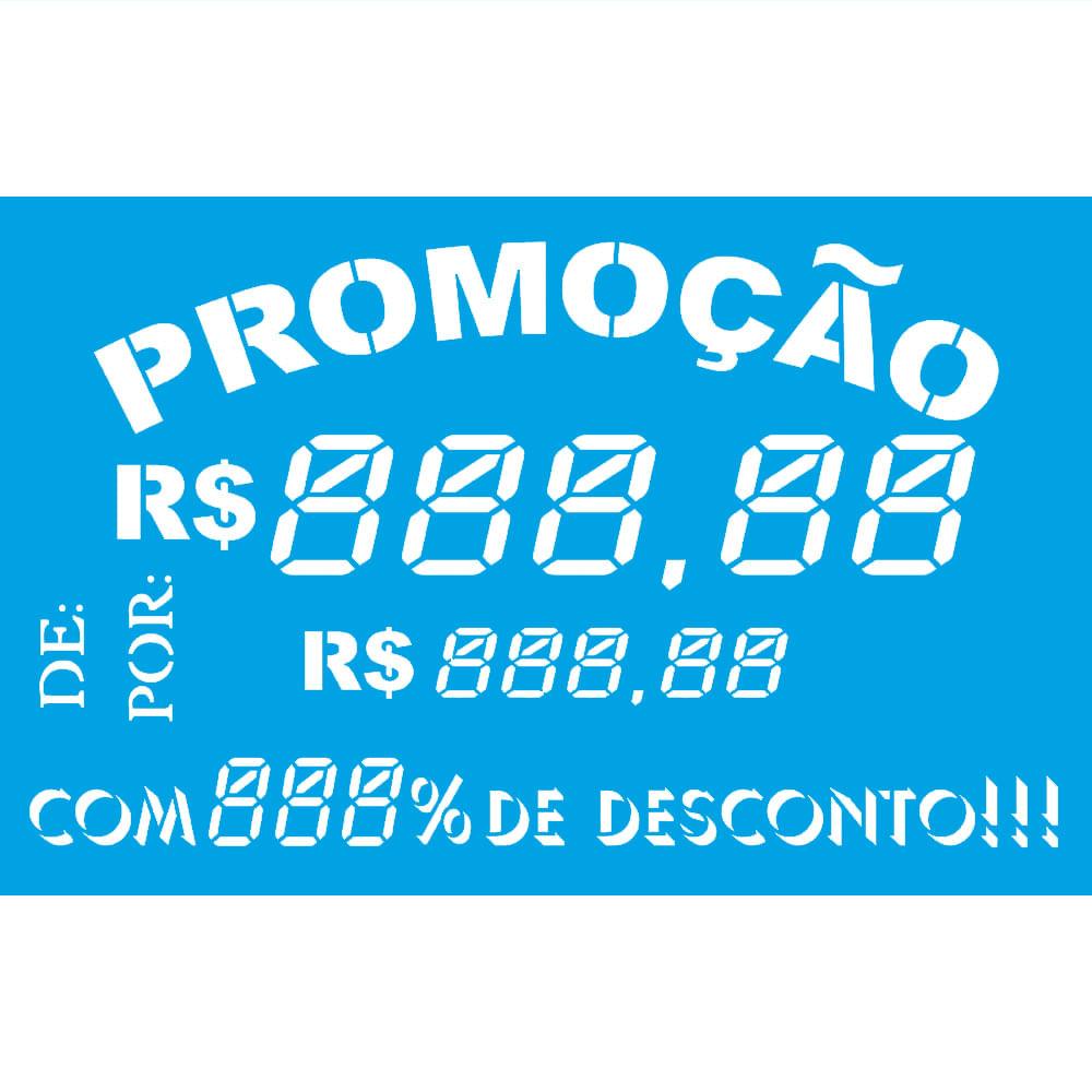 Stencil Litoarte 21x34 ST-421 Painel Preços - Palácio da Arte