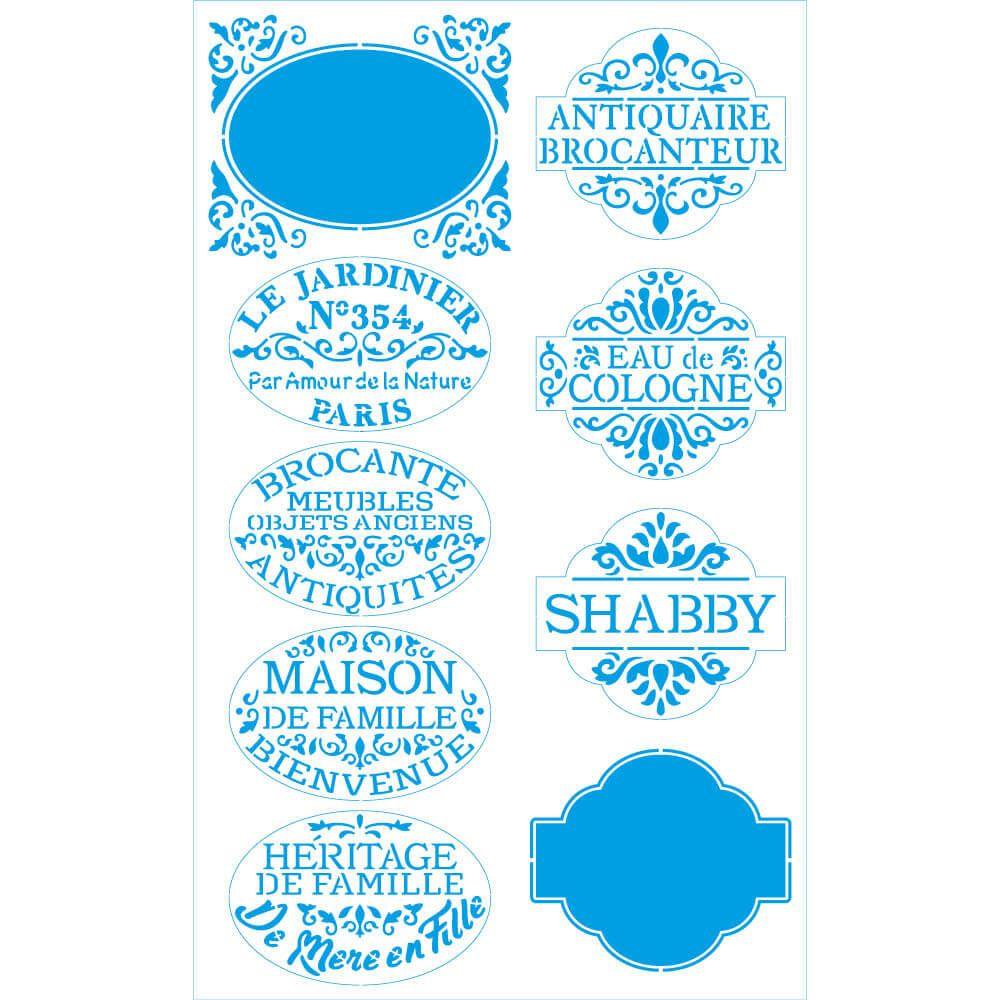 Stencil Litoarte 21x34 ST-434 Frases e Selos - Palácio da Arte