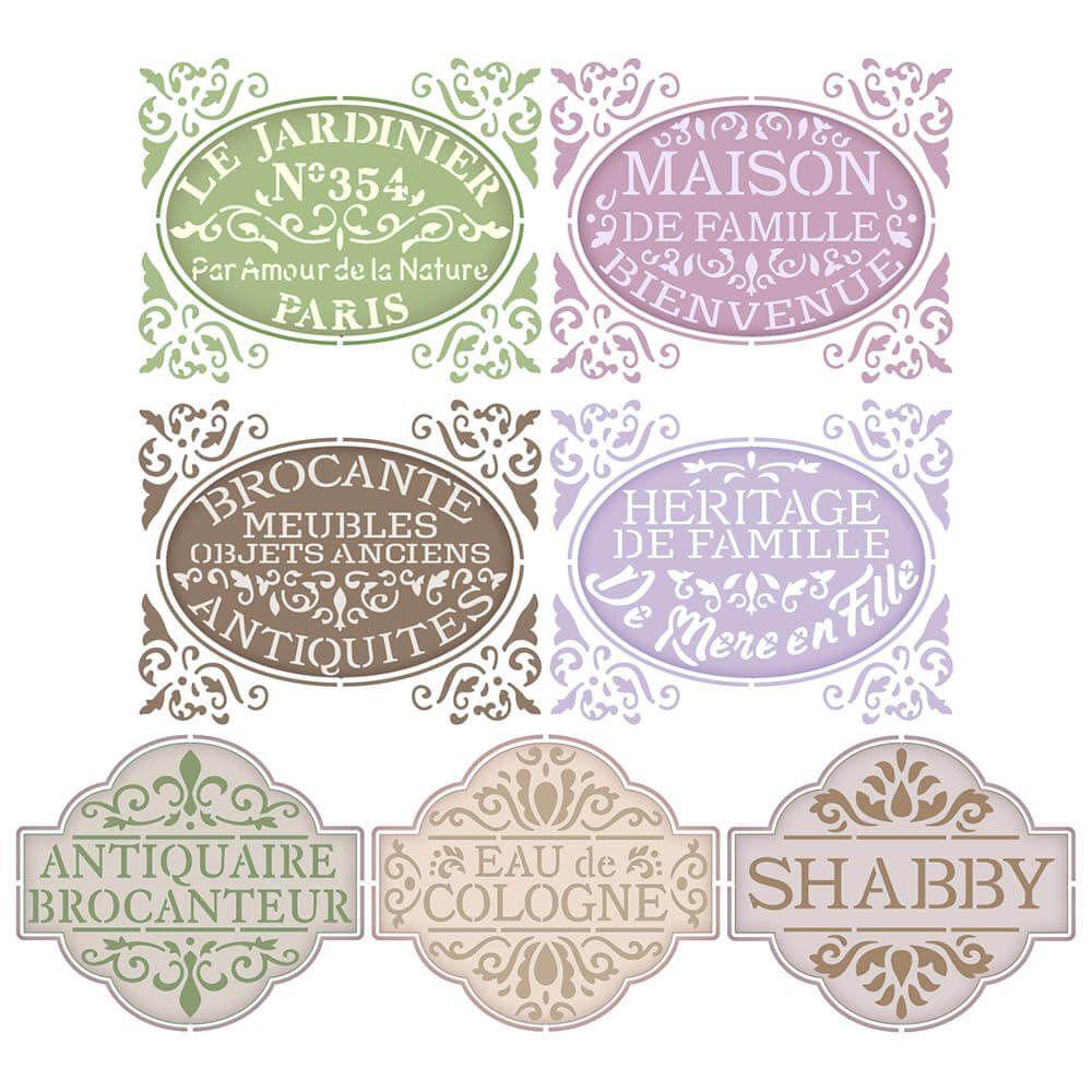 Stencil Litoarte 21x34 ST-434 Frases e Selos - Palácio da Arte