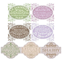 Stencil Litoarte 21x34 ST-434 Frases e Selos - Palácio da Arte