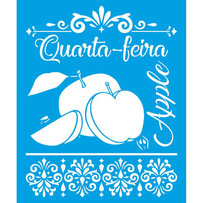 Stencil Litoarte 25x20 STR-156 Quarta-feira Maçãs - Palácio da Arte