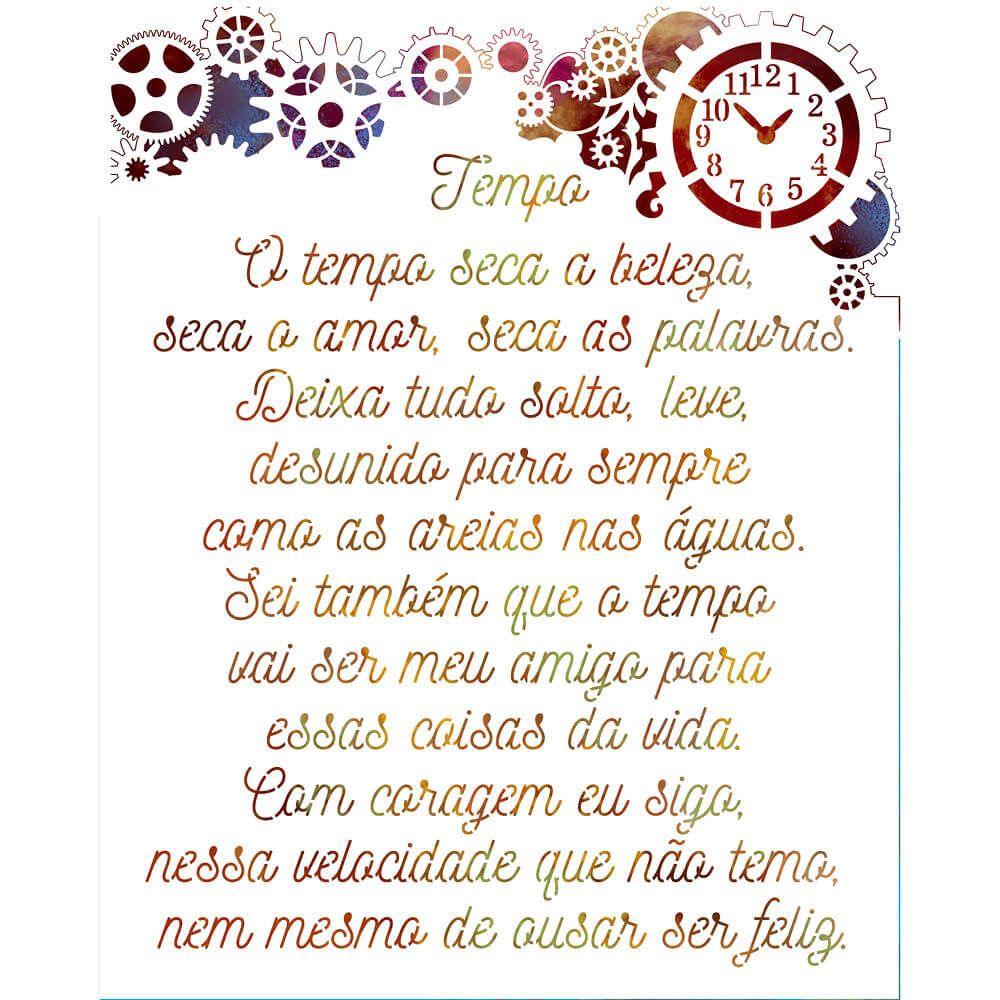 Stencil Litoarte 25x20 STR-228 Frase Motivacional - Palácio da Arte