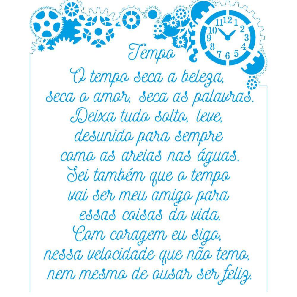 Stencil Litoarte 25x20 STR-228 Frase Motivacional - Palácio da Arte