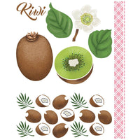 Stencil Litoarte 25x20 STR-238 Cozinha Kiwi - Palácio da Arte