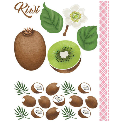 Stencil Litoarte 25x20 STR-238 Cozinha Kiwi - Palácio da Arte