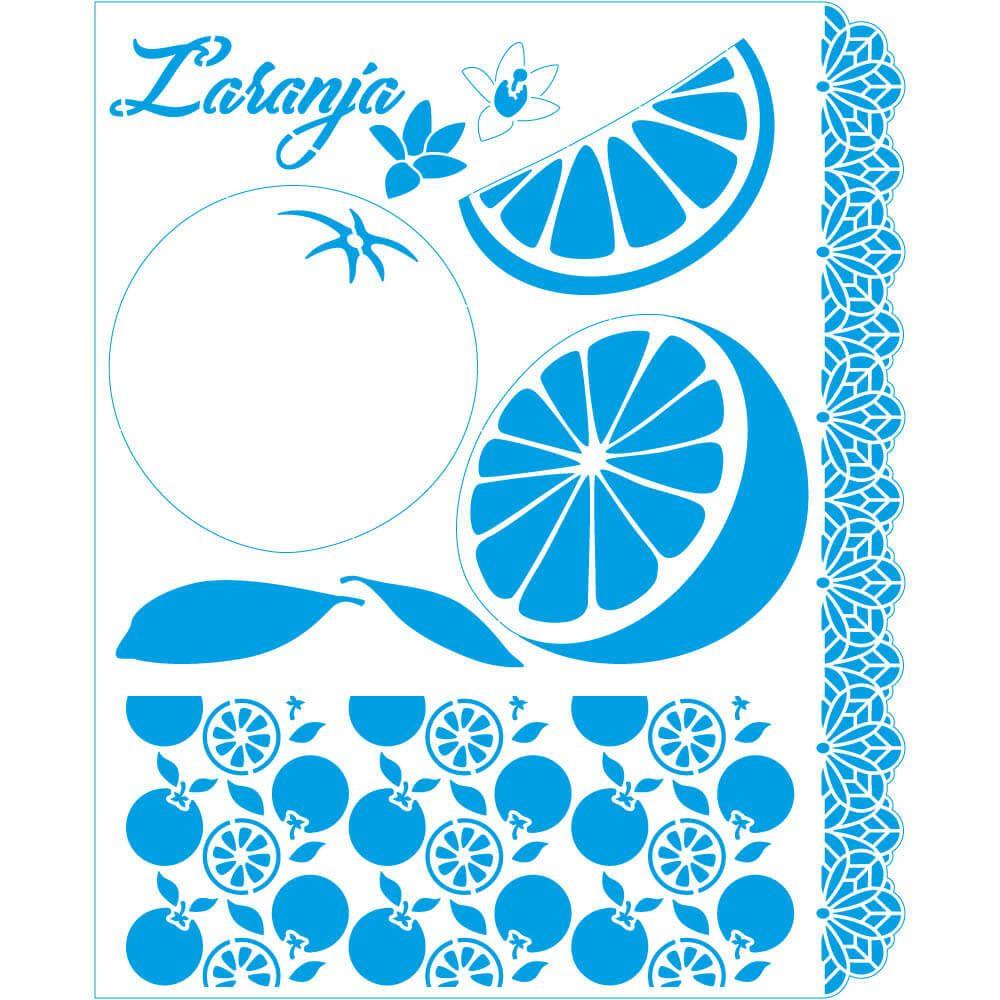 Stencil Litoarte 25x20 STR-244 Cozinha Laranja – Palácio da Arte