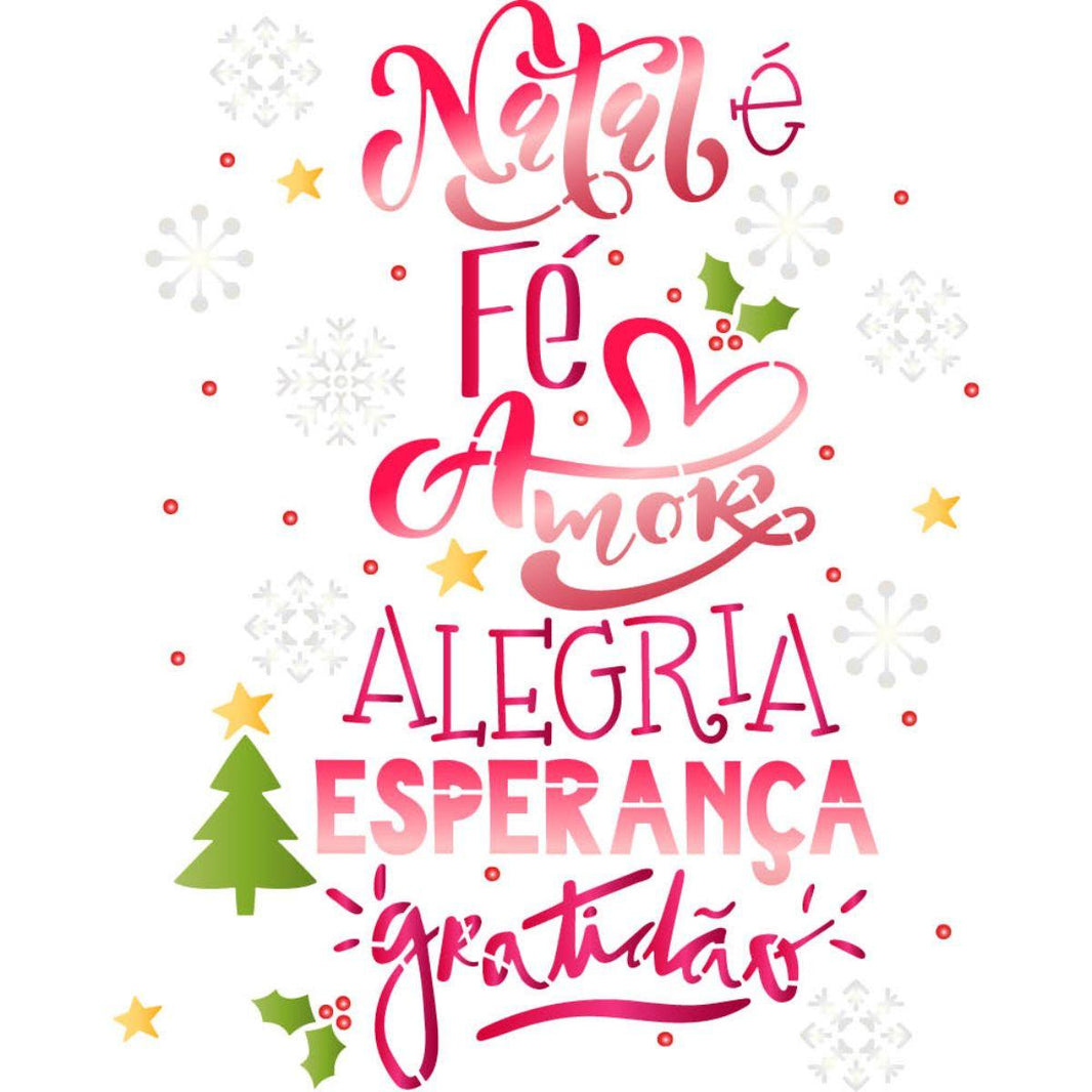 Stencil Litoarte 25x20 STRN-028 Boho Natal é Fé, Amor e Alegria - Palácio da Arte
