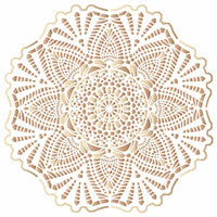 Stencil Litoarte 25x25 STXXV-006 Renda - Palácio da Arte