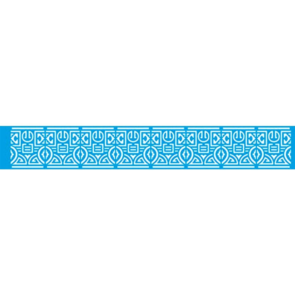 Stencil Litoarte 28x4 STB-038 Barrado Marajoara - Palácio da Arte