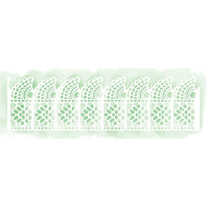 Stencil Litoarte 28x8 STAB2-017 Barrado de Renda - Palácio da Arte