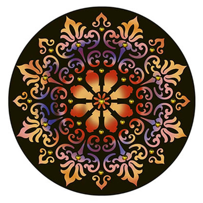 Stencil Litoarte 30x30 STQG-006 Mandala - Palácio da Arte