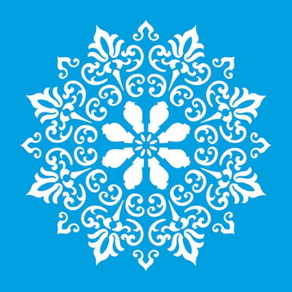 Stencil Litoarte 30x30 STQG-006 Mandala - Palácio da Arte