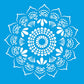 Stencil Litoarte 30x30 STQG-007 Mandala Rendada - Palácio da Arte