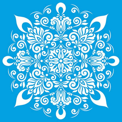 Stencil Litoarte 30x30 STQG-009 Mandala - Palácio da Arte