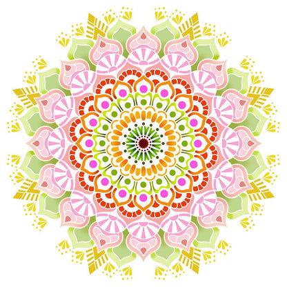 Stencil Litoarte 30x30 STQG-029 Mandala - Palácio da Arte