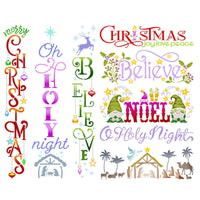 Stencil Litoarte 42x34 ST2N-002 Natal Frases - Palácio da Arte