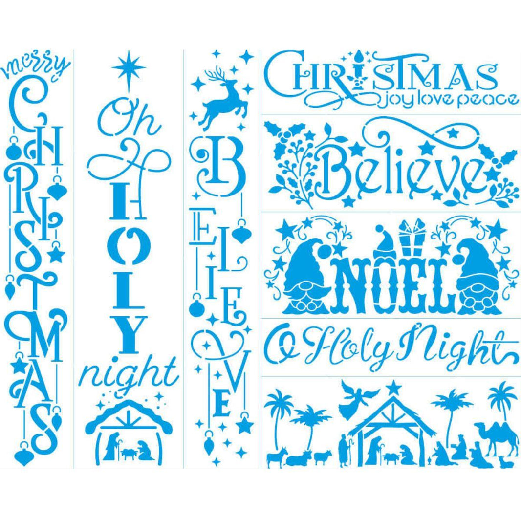 Stencil Litoarte 42x34 ST2N-002 Natal Frases - Palácio da Arte