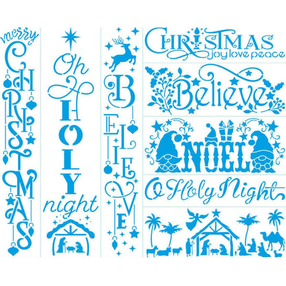 Stencil Litoarte 42x34 ST2N-002 Natal Frases - Palácio da Arte