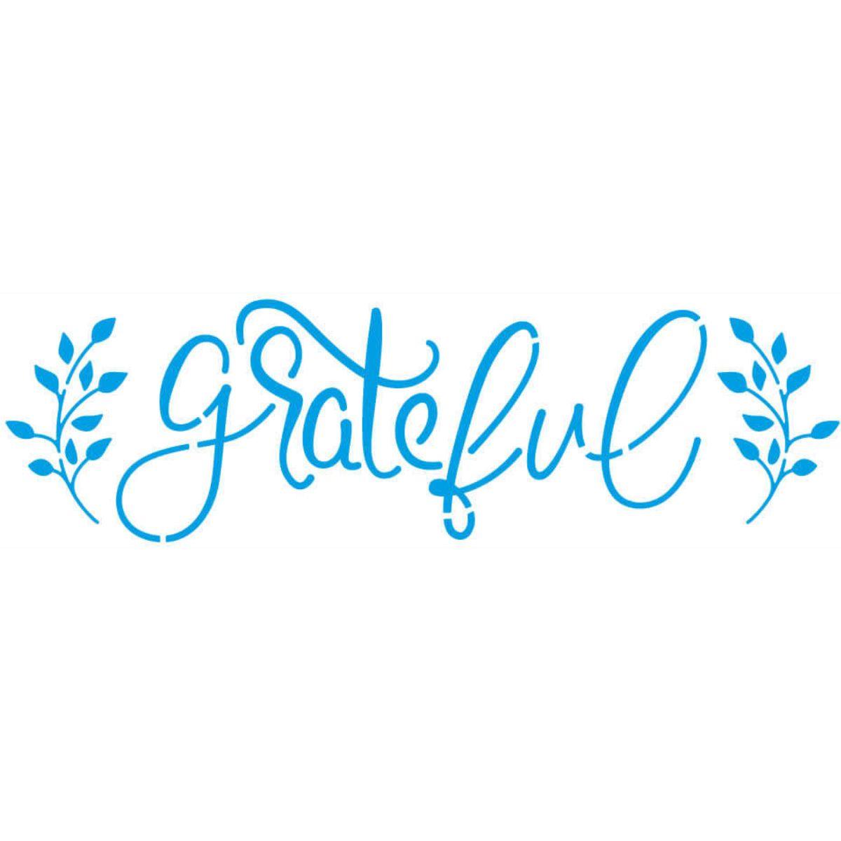 Stencil Litoarte 8x28 STE-397 Grateful - Palácio da Arte