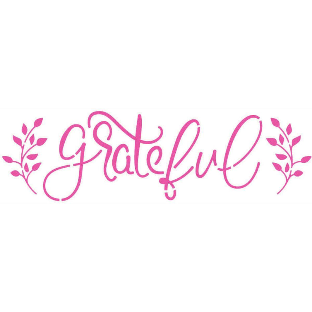 Stencil Litoarte 8x28 STE-397 Grateful - Palácio da Arte