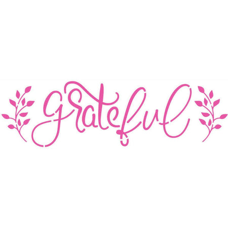 Stencil Litoarte 8x28 STE-397 Grateful - Palácio da Arte