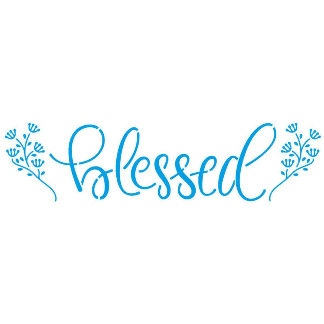 Stencil Litoarte 8x28 STE-398 Blessed - Palácio da Arte