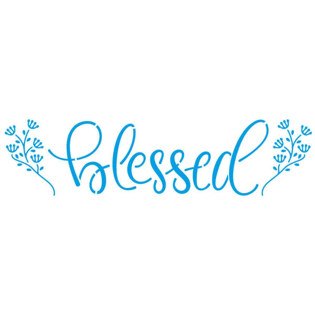 Stencil Litoarte 8x28 STE-398 Blessed - Palácio da Arte